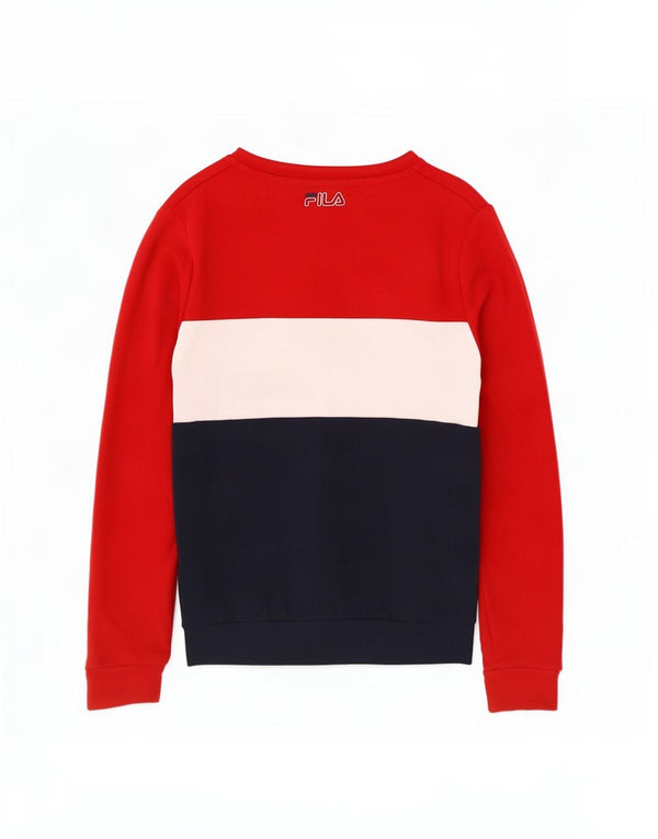 Женский свитер Fila UK 14, средний, разноцветный, цветной блок