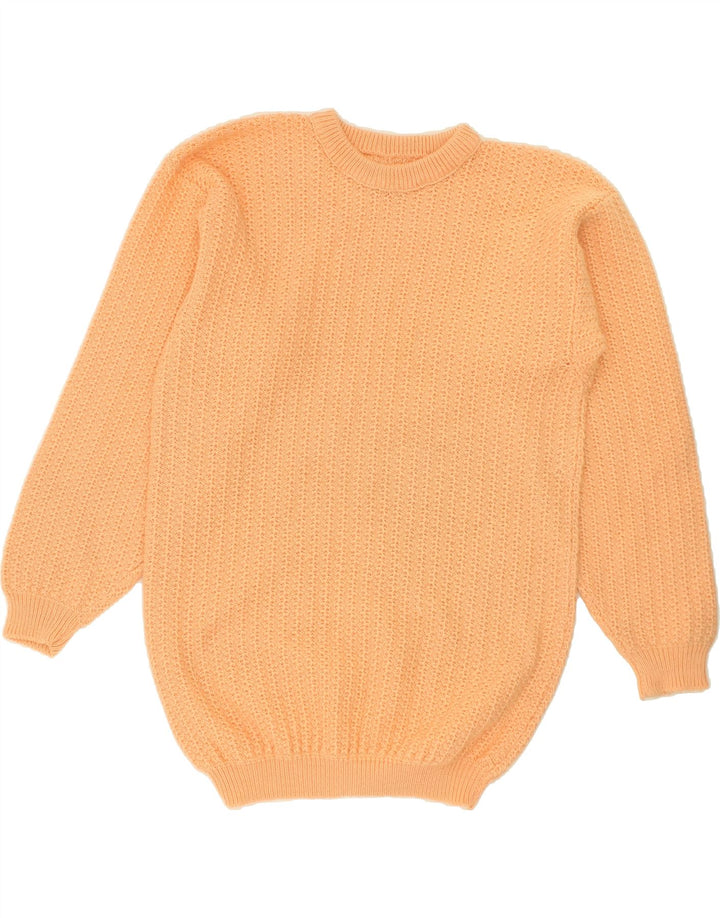 VINTAGE Womens Crew Neck Jumper Sweater UK 14 Large Orange | Vintage Vintage | Thrift | Second-Hand Vintage | Used Clothing | Messina Hembry 