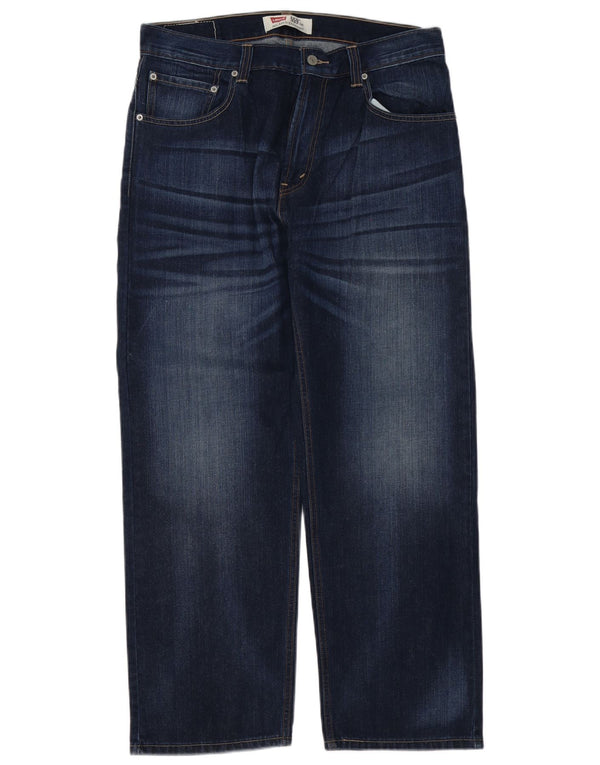 Мужские прямые джинсы свободного кроя Levi's 559 W34 L30 темно-синие, хлопок