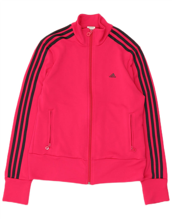 Женский спортивный костюм Adidas Top Jacket UK 16, большой розовый полиэстер