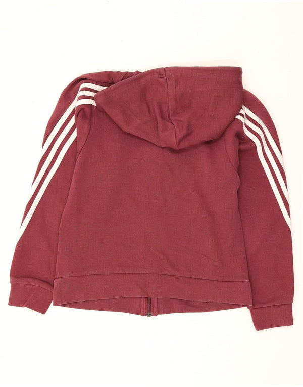 Женский свитер с капюшоном на молнии Adidas UK 4/6 XS Бордовый хлопок