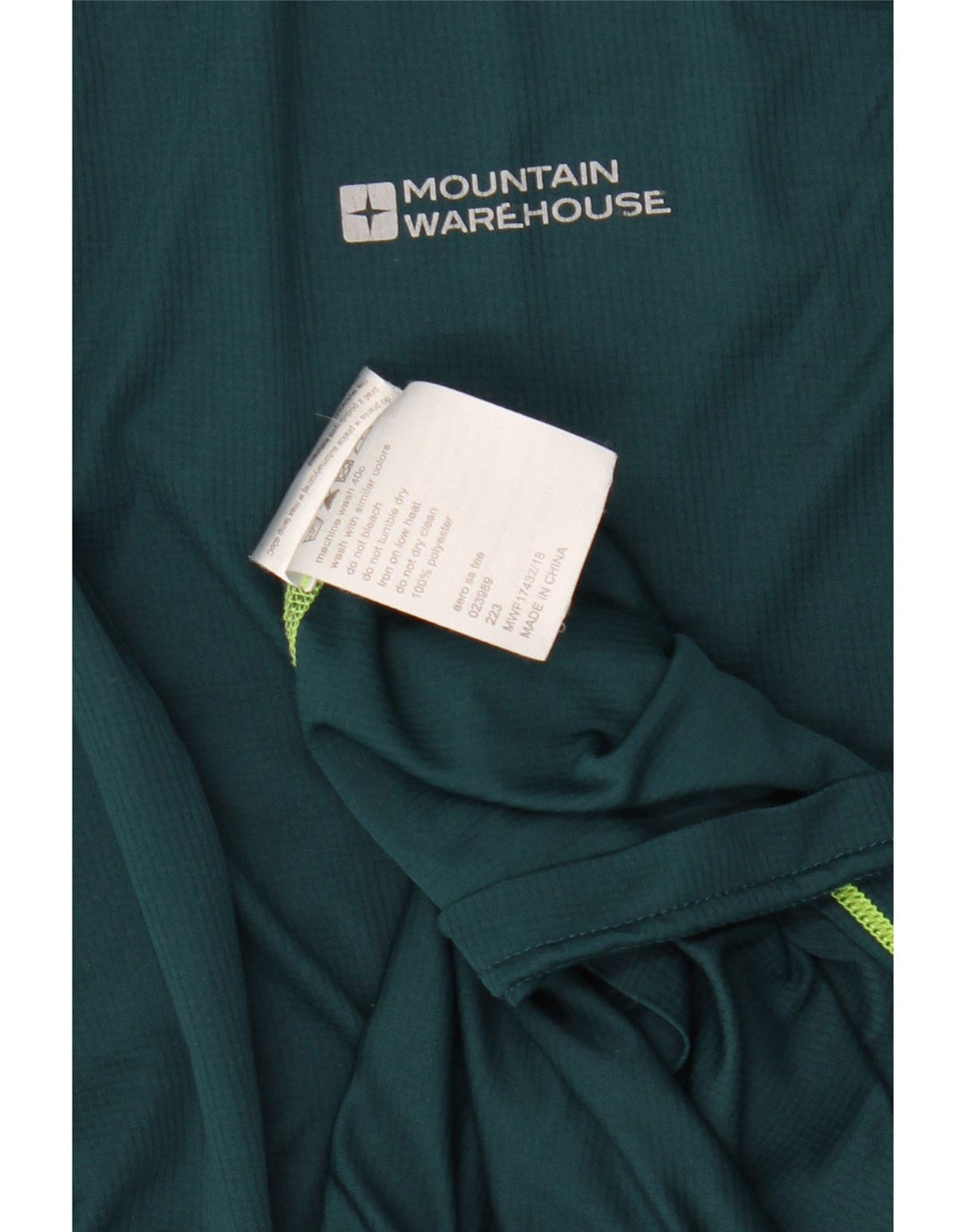 Мужская футболка Mountain Warehouse, большой зеленый полиэстер