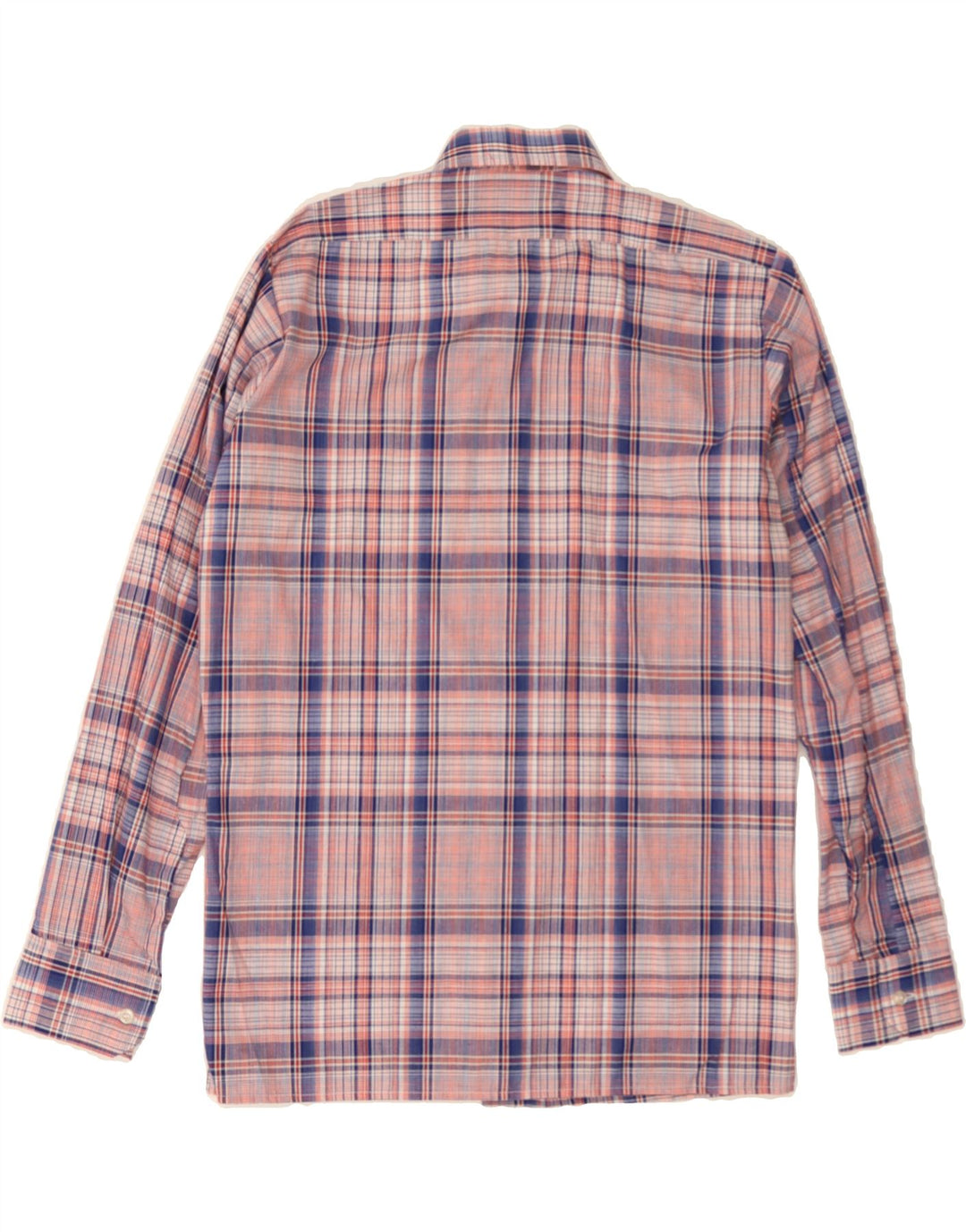 MELKA Mens Shirt Size 40 Medium Pink Check Cotton Vintage Melka and Second-Hand Melka from Messina Hembry 