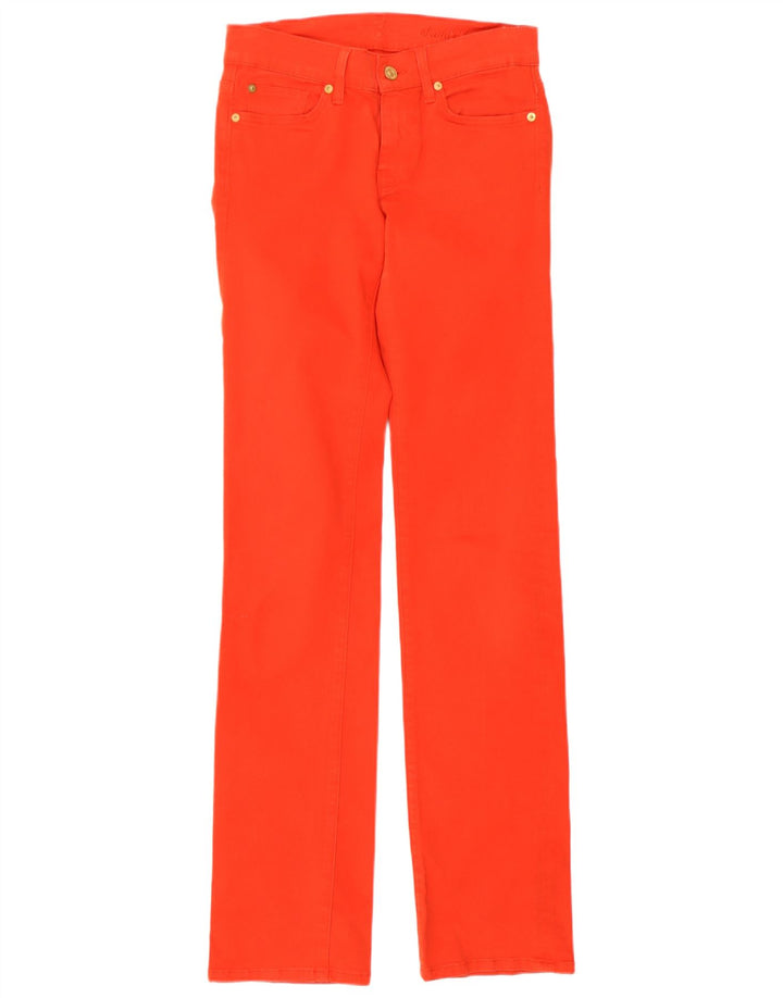 Женские узкие джинсы 7 For All Mankind W27 L33, красный хлопок