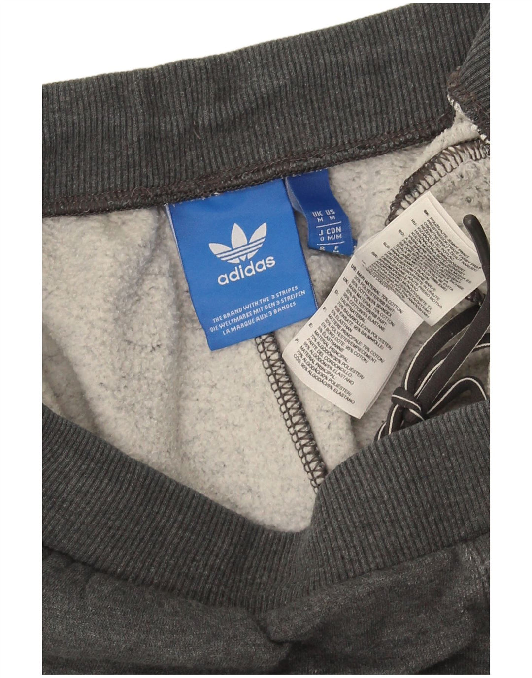 Мужские спортивные брюки Adidas, джоггеры, средний серый хлопок, хлопок