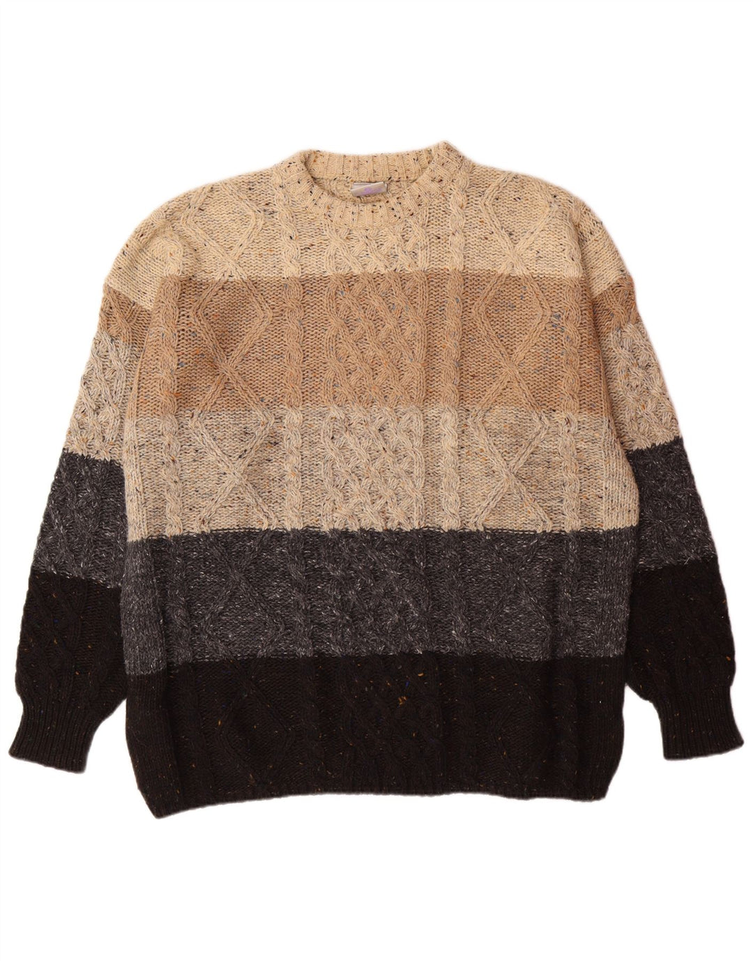 НОВЫЙ мужской свитер FAST с круглым вырезом 2XL, разноцветный, с цветными блоками