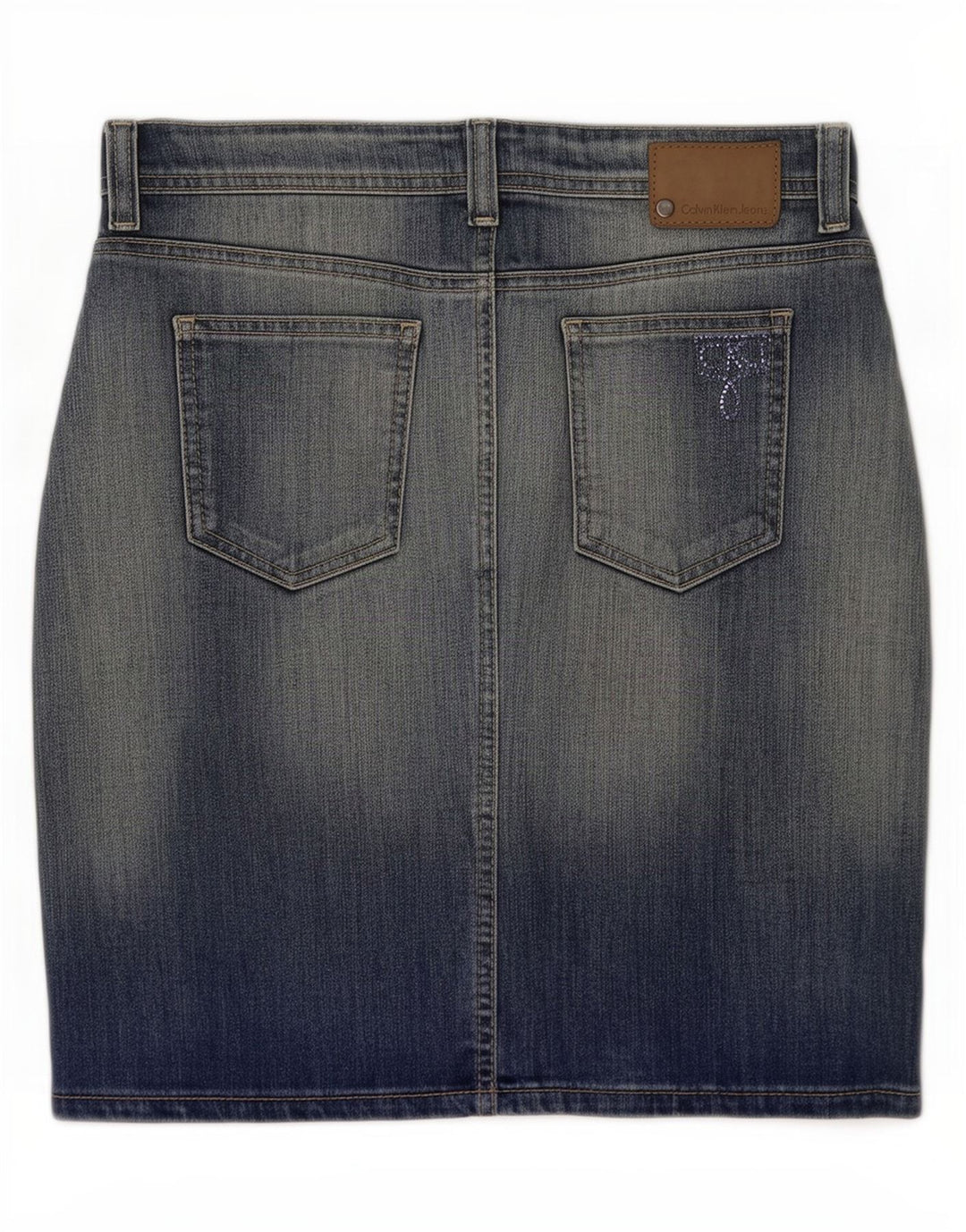 Женская джинсовая юбка Calvin Klein Medium W29, синяя, хлопок