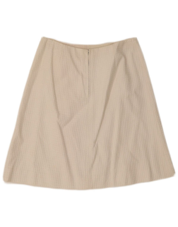 Винтажная женская юбка-трапеция IT 46, большая W28, белая