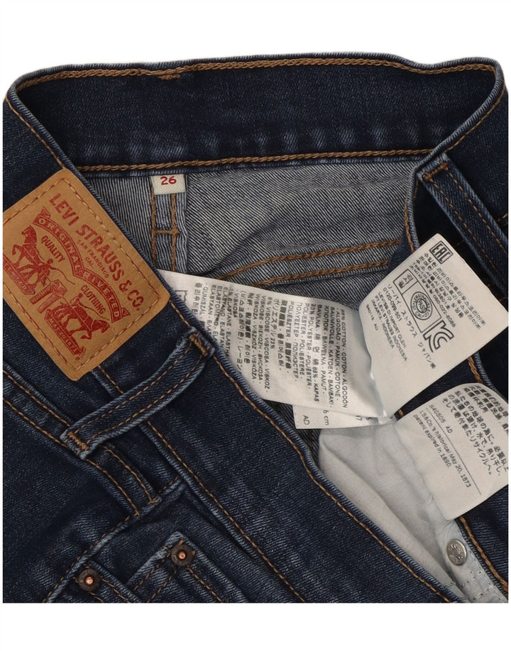 Женские джинсовые шорты Levi's W26, маленькие синие, хлопок