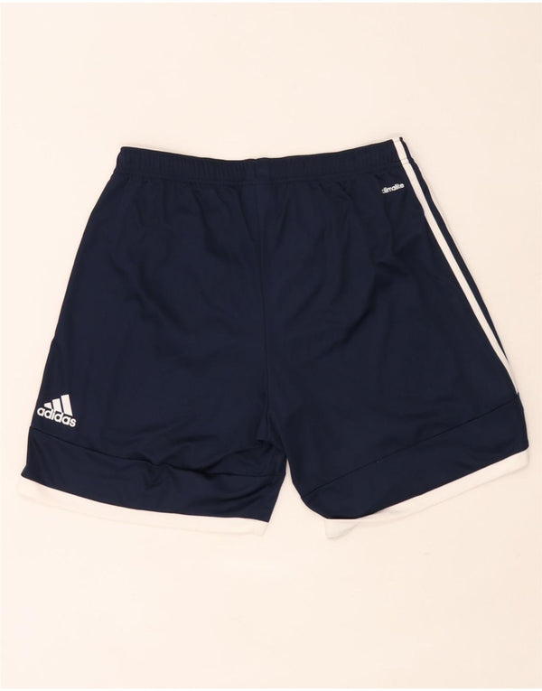 Мужские спортивные шорты Adidas Climalite, большие темно-синие, полиэстер