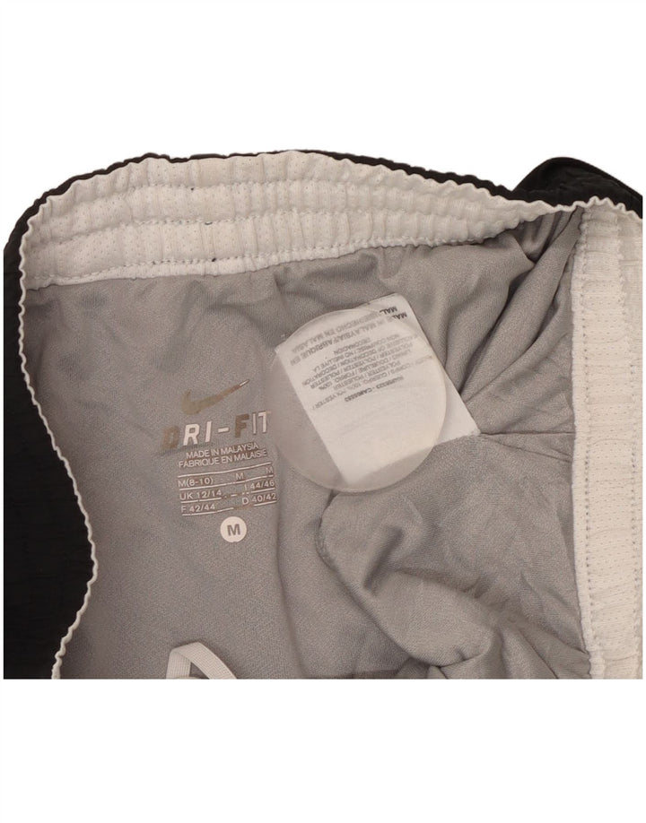 Женские спортивные шорты NIKE Dri Fit UK 12/14, средний черный полиэстер