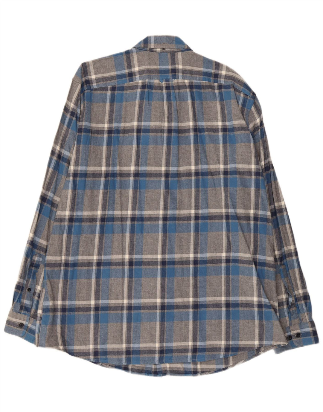 Мужская фланелевая рубашка L.L.Bean XL, серая клетка, хлопок