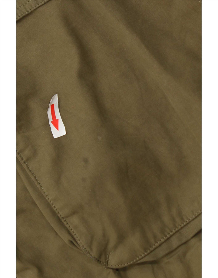 Женская парка Marks & Spencer с капюшоном UK 18 XL, полиэстер цвета хаки