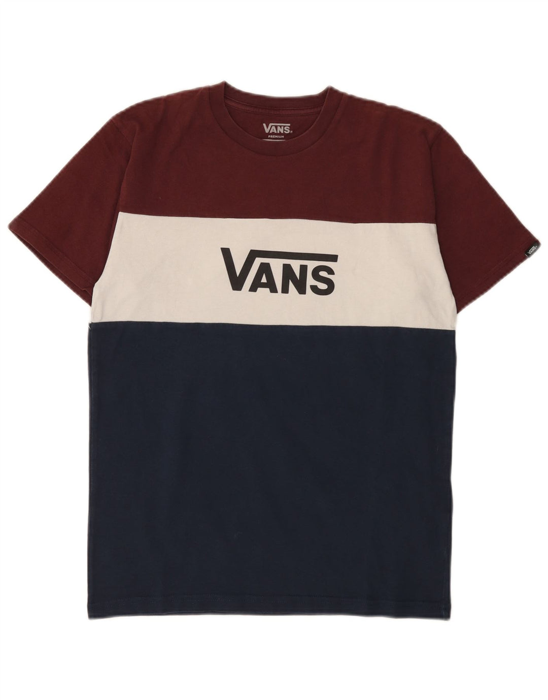 Мужская футболка с графическим рисунком Vans, маленький разноцветный хлопок с цветными блоками