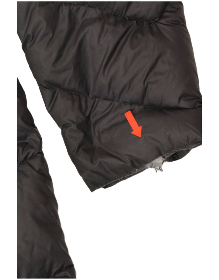 Женское стеганое пальто с капюшоном MICHAEL KORS UK 18 XL, серый нейлон