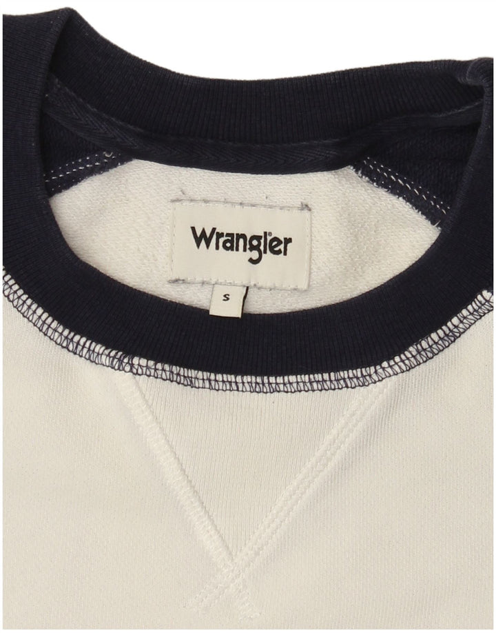 Мужской свитер Wrangler, маленький белый с цветными блоками