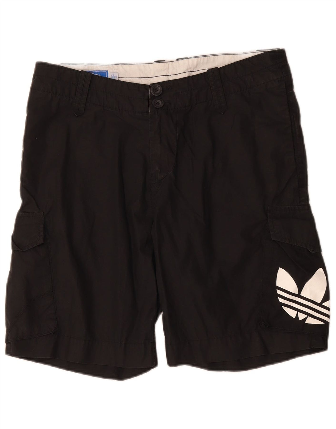Adidas Мужские шорты-карго с рисунком W32, средние черные хлопковые