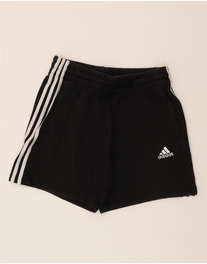 Мужские спортивные шорты Adidas среднего размера, черные, хлопок