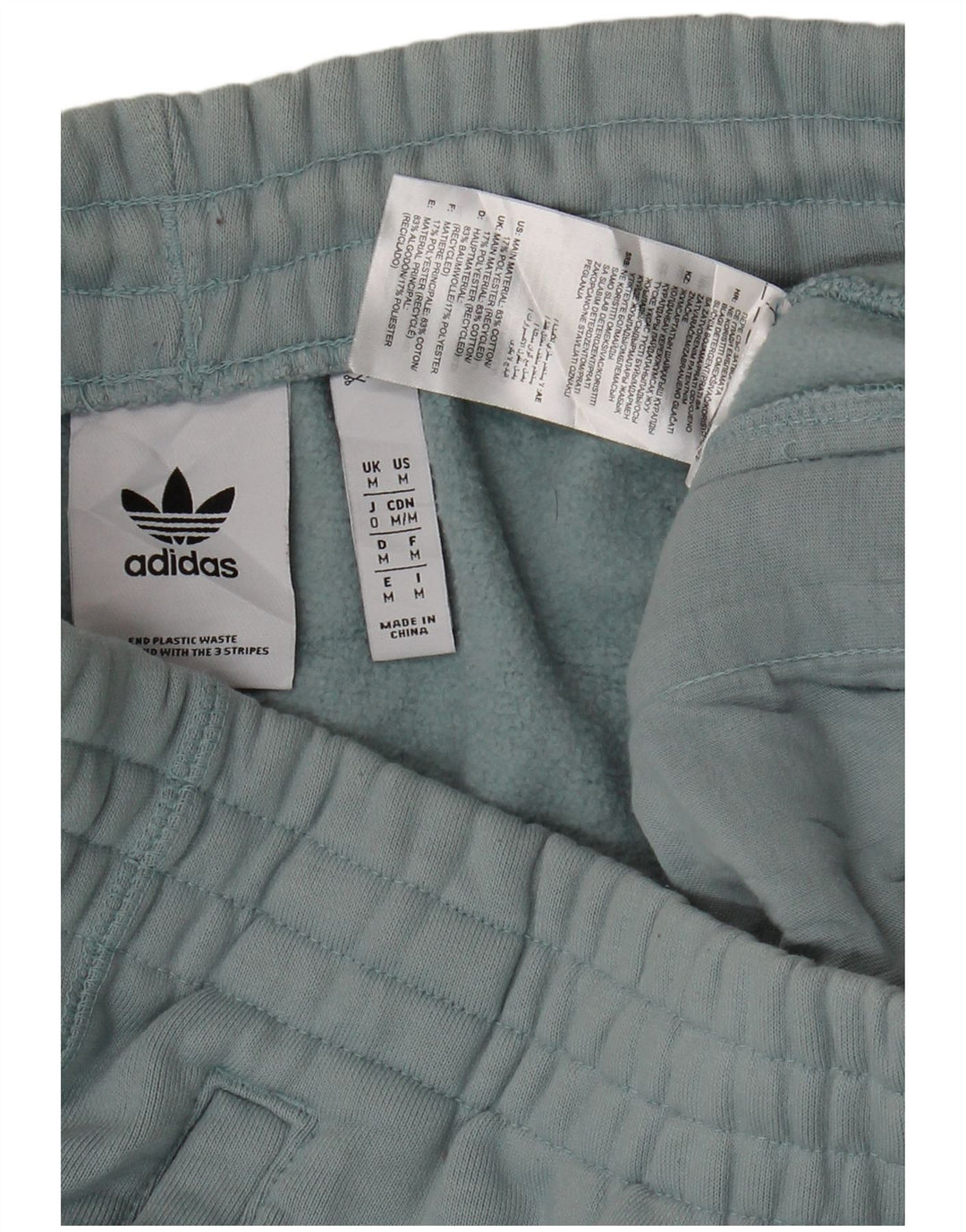 Мужские спортивные брюки Adidas, джоггеры, средний синий хлопок, хлопок
