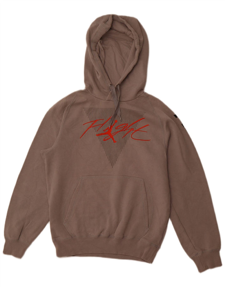 Мужской джемпер с капюшоном JORDAN, маленький серый, хлопковый