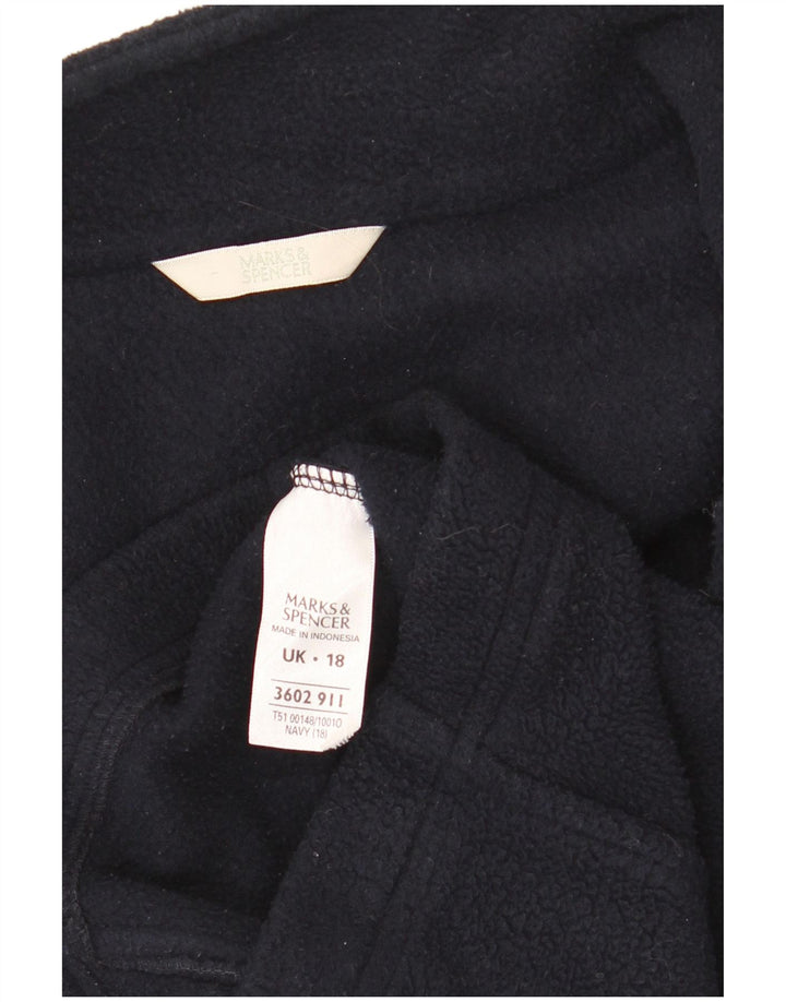 Женская флисовая куртка Marks & Spencer UK 18 XL, темно-синий полиэстер