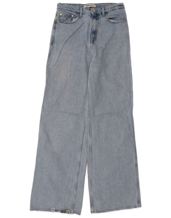 Женские широкие джинсы Tommy Hilfiger Claire с высокой посадкой W28 L32, синий хлопок