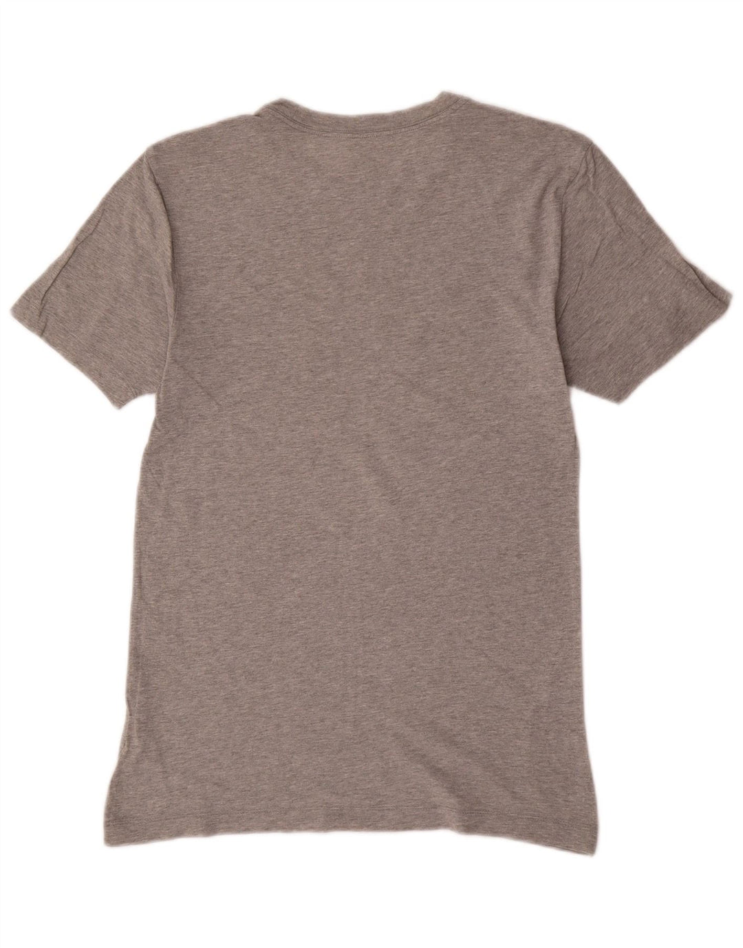 NIKE Womens Graphic T-Shirt Top UK 12 Medium Grey Cotton
