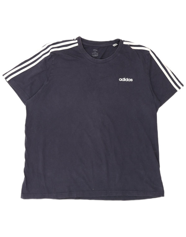 Adidas Мужская футболка 3D Arc Top 2XL Темно-синяя хлопковая спортивная
