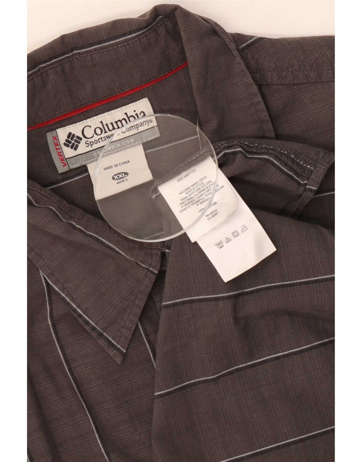 Мужская рубашка Columbia 2XL, серая клетка, хлопок