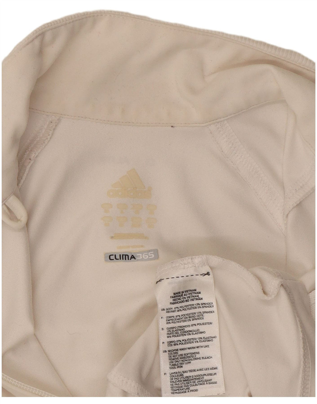 Женский спортивный костюм Adidas Top Jacket UK 16, большой белый полиэстер