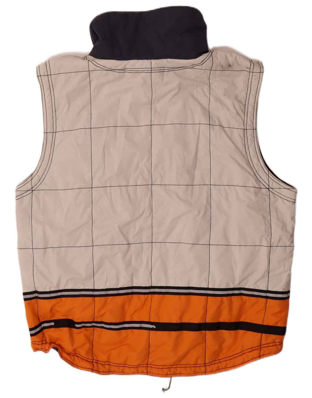 Мужской жилет свободного покроя с подкладкой KILLTEC UK 40, большой белый с цветными блоками