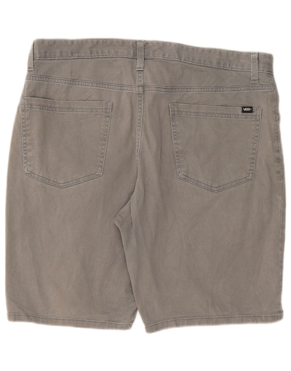 Vans Mens Casual Shorts W34 Large Grey Cotton