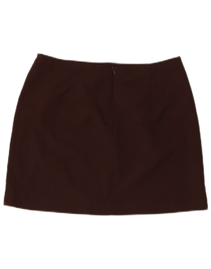 Женская мини-юбка Zara EU 42, большая W32, коричневая