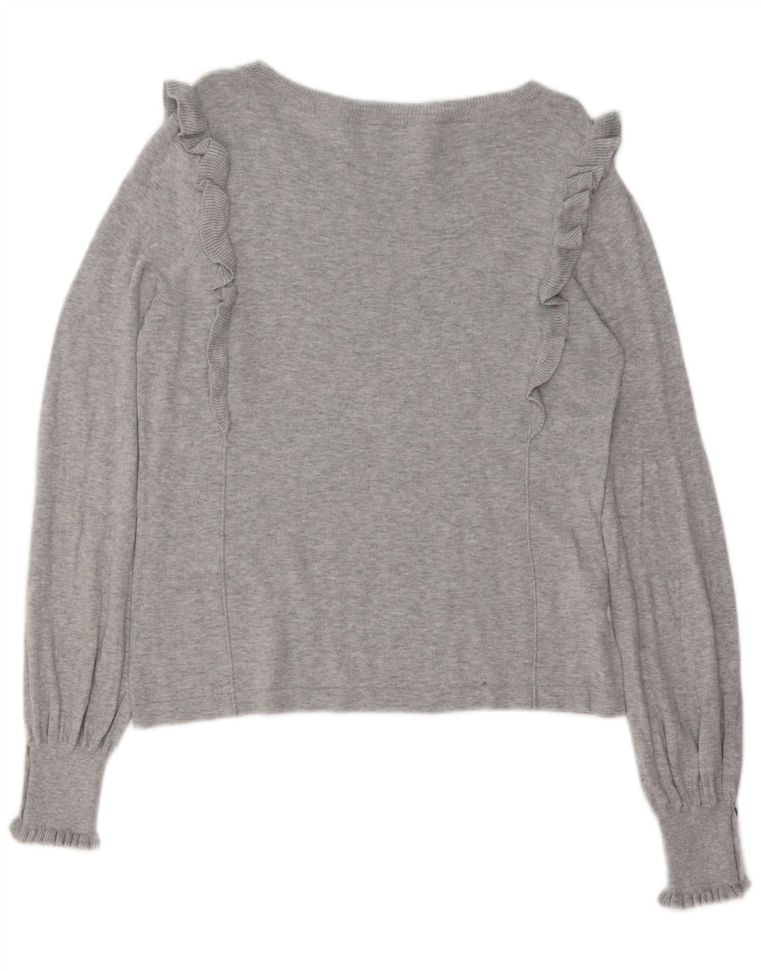 Женский джемпер с вырезом «лодочка» LAURA ASHLEY UK 14, большой серый хлопок