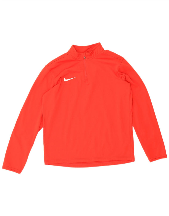 Пуловер с воротником на молнии Nike для мальчиков, спортивный костюм, топ 13–14 лет, размер XL, красный