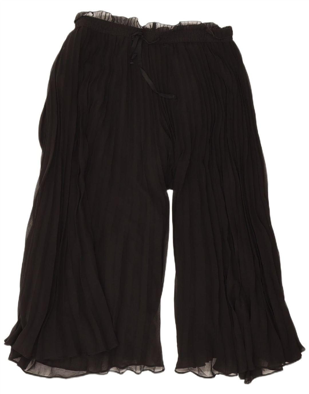 Женские брюки-капри с высокой талией Zara, средние W28 L20, черные