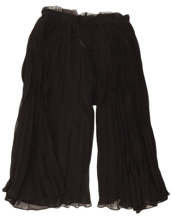 Женские брюки-капри с высокой талией Zara, средние W28 L20, черные