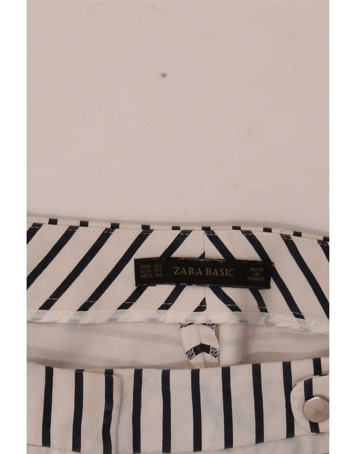 Женские повседневные шорты Zara Regular XS W28 в белую полоску