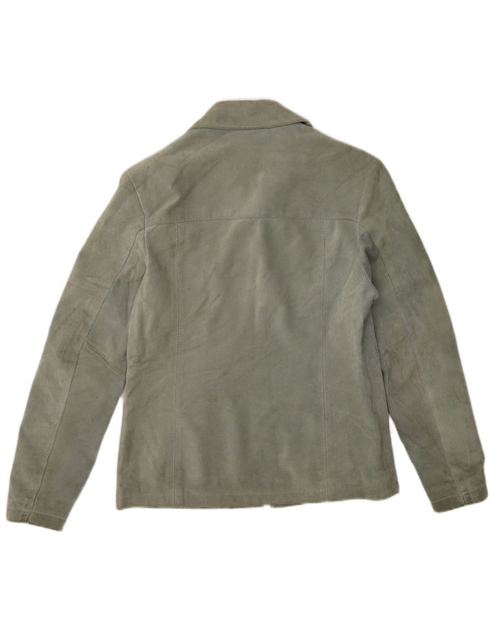 Женская замшевая куртка Planet IT 44 Medium Green Leather