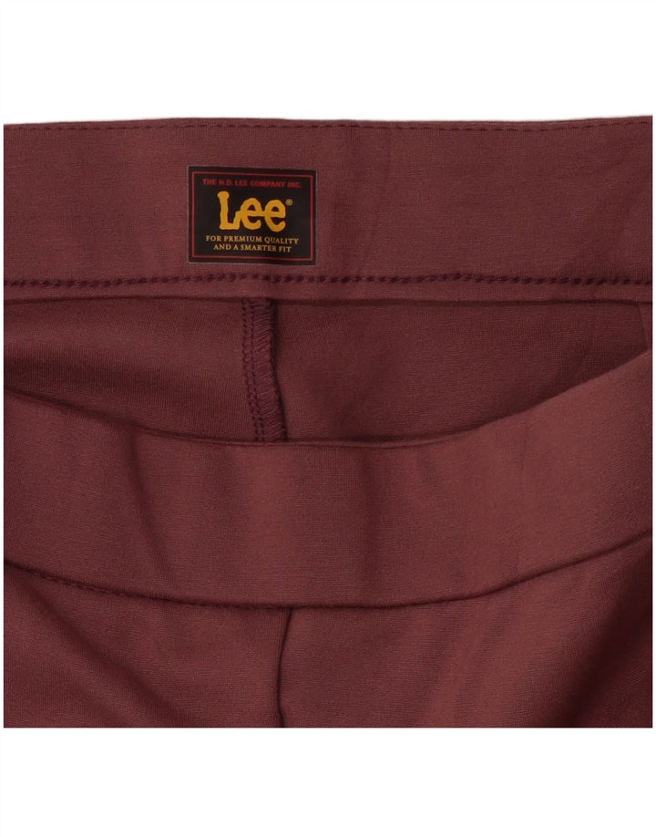LEE Womens Slim Chino Trousers W32 L28  Maroon