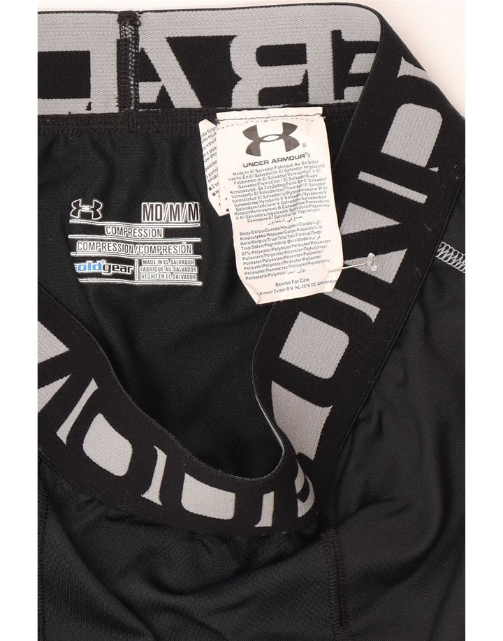 Мужские леггинсы с рисунком Under Armour, средний черный полиэстер