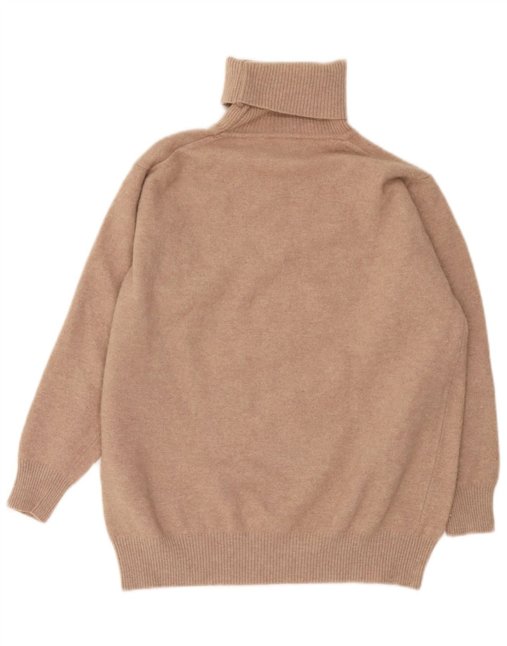 Женский джемпер Weekend Max Mara с высоким воротником, Великобритания, 12, средний бежевый