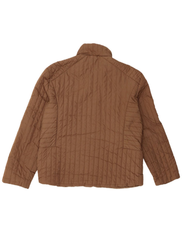 PACO Womens Padded Jacket UK 14 Medium Brown Polyester
