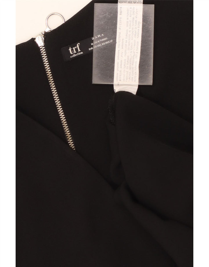 Женское платье-палатка Zara UK 6 XS, черный полиэстер