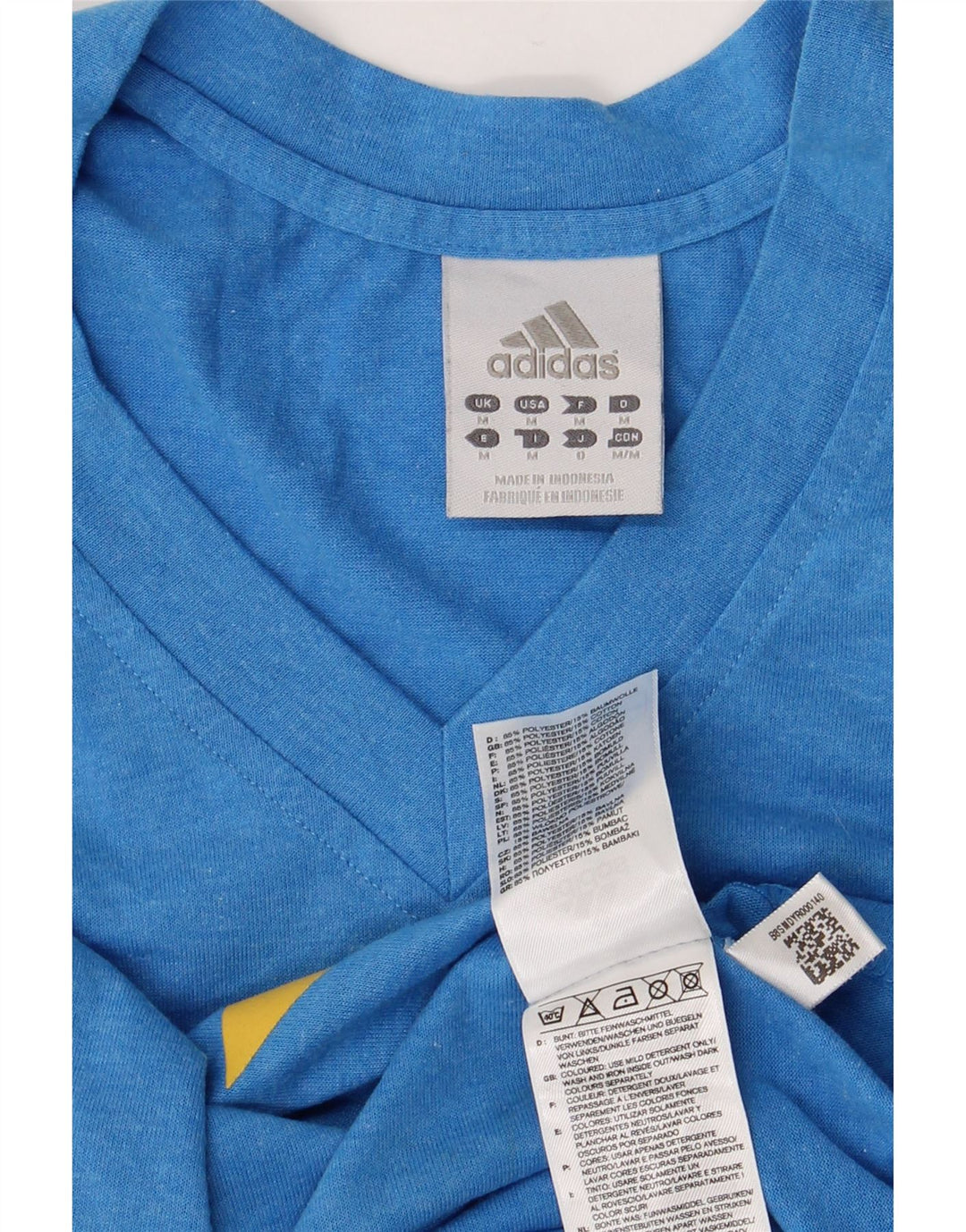 Мужской жилет ADIDAS с рисунком, средний синий полиэстер