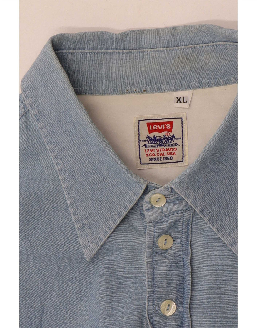 Мужская рубашка Levi's XL синяя