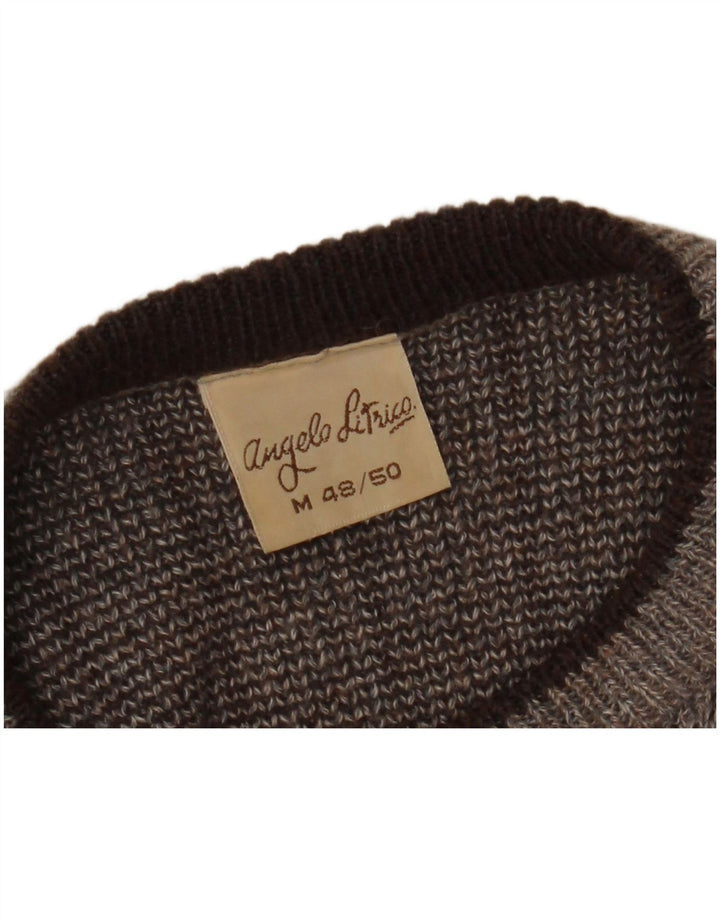 ANGELO LITRICO Мужской свитер с вырезом лодочкой IT 48/50 Средний Серый