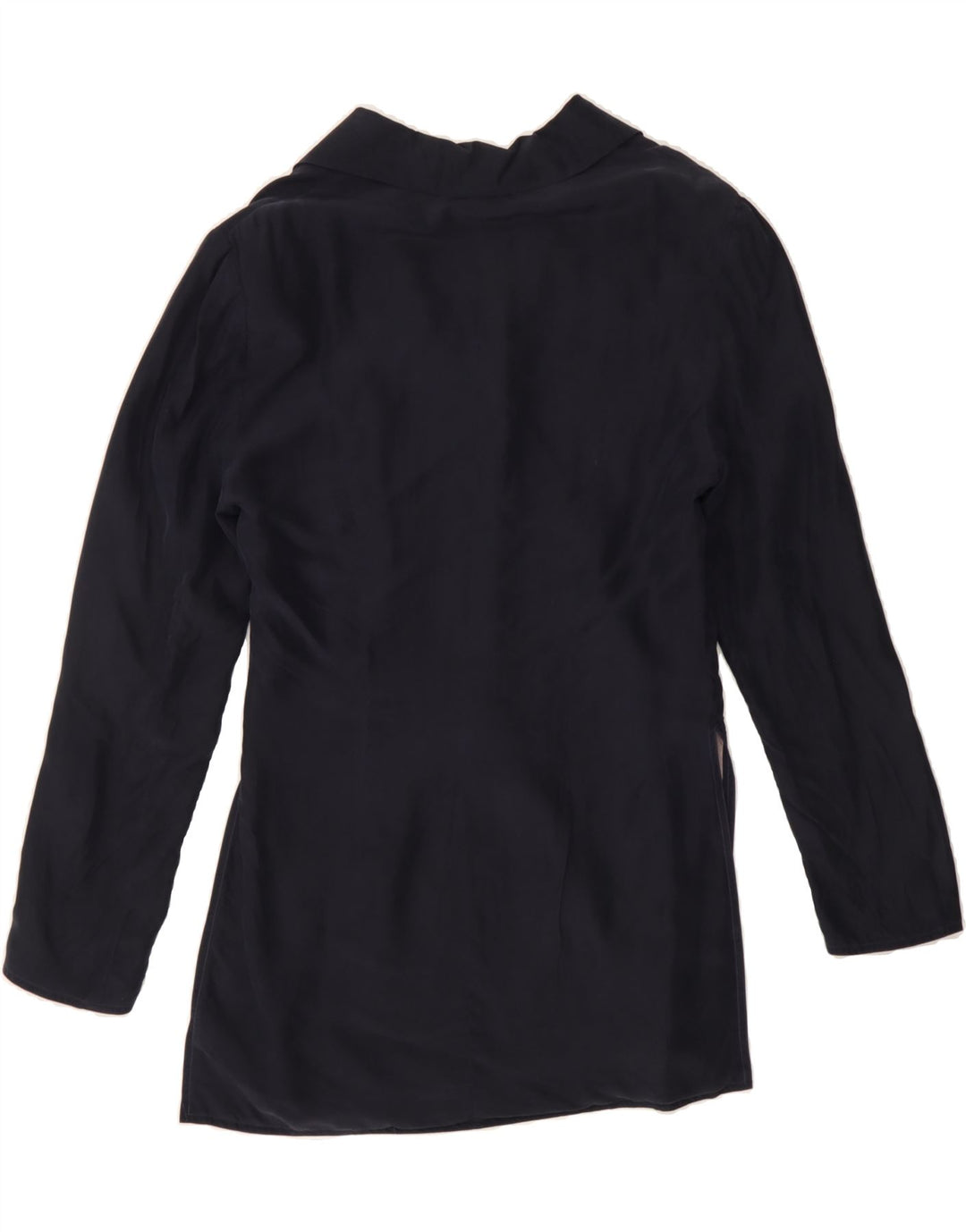 BENETTON Womens 3 Button Blazer Jacket IT 42 Medium Black Silk Vintage Benetton and Second-Hand Benetton from Messina Hembry 