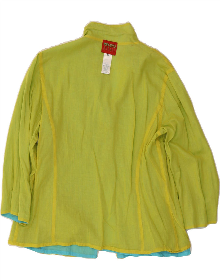 JUNGLE KENZO Womens Reversible 3/4 Sleeve Blazer Jacket IT 44 Medium Blue Vintage Jungle Kenzo and Second-Hand Jungle Kenzo from Messina Hembry 
