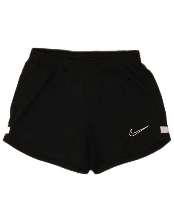 Женские спортивные шорты Nike UK 8, маленькие черные, полиэстер с цветными блоками